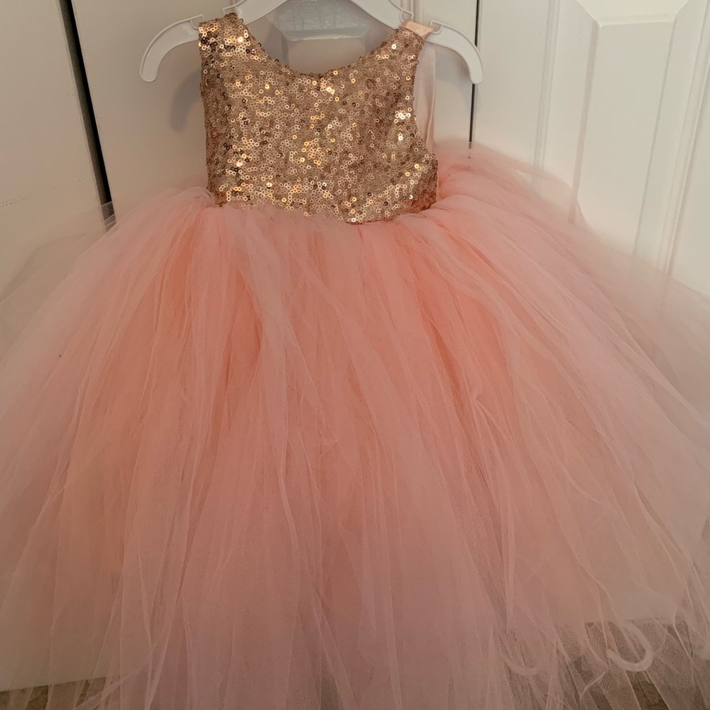 Handmade toddler gown. Worn 1x in photo shoot